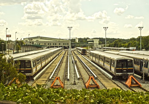 Nice view of the Marta train depot.
