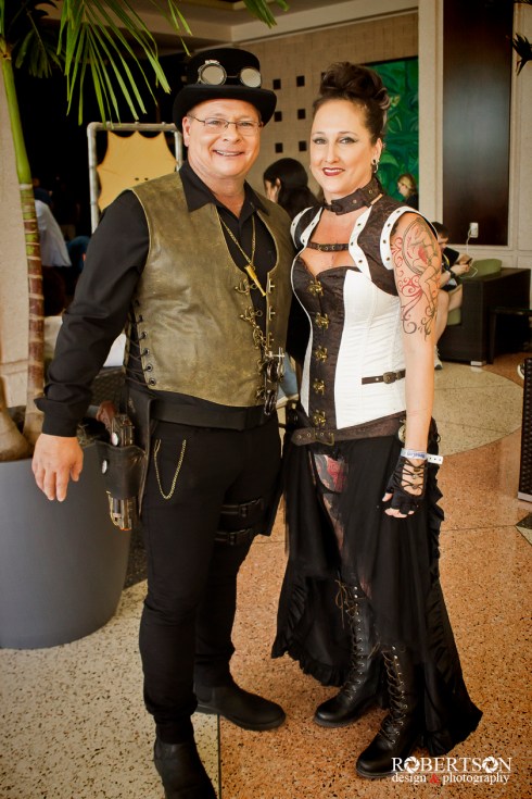 Steampunk cosplay by @poleandaerialfitness