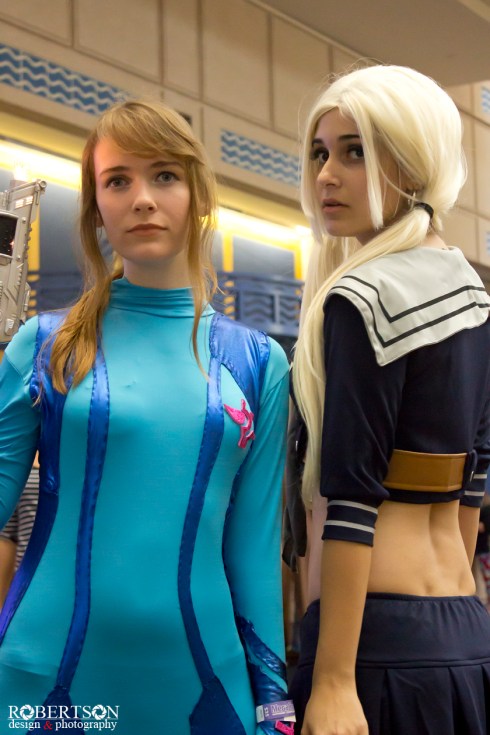 Zero Suit Samus and Baby Doll by @abbeypeterman and @solangesanchez17